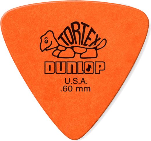 Dunlop Tortex Triangle Guitar Picks 431 Orange .60mm 72 Refill Bag