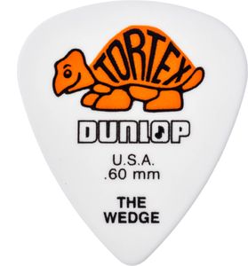 Dunlop Tortex Wedge Guitar Picks 424 Orange .60mm 12 Pack