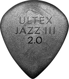Dunlop Ultex Jazz III 2.0mm Guitar Picks 427 Ultex Jazz III 2.0 24 Refill Bag