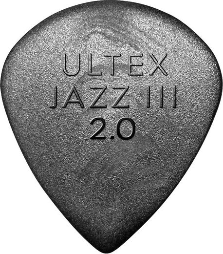 Dunlop Ultex Jazz III 2.0mm Guitar Picks 427 Ultex Jazz III 2.0 24 Refill Bag