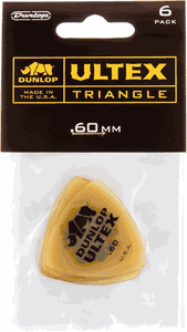 Dunlop Ultex Rounded Triangle Guitar Picks 426 Ultex Tri .60mm 6 Pack
