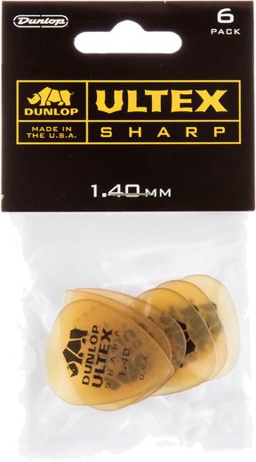 Dunlop Ultex Sharp Guitar Picks 433 Ultex Sharp 1.4 mm 6 Pack
