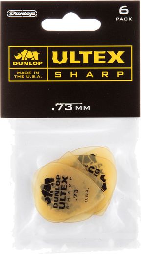 Dunlop Ultex Sharp Guitar Picks 433 Ultex Sharp .73 mm 6 Pack