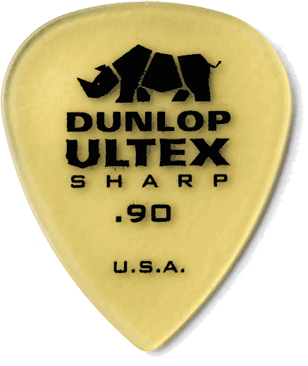 Dunlop Ultex Sharp Guitar Picks 433 Ultex Sharp .90 mm 72 Refill Bag