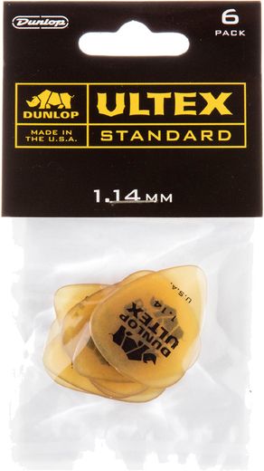 Dunlop Ultex Standard Guitar Picks 421 Ultex Std 1.14 mm 6 Pack