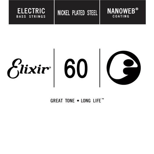 Elixir Anti-Rust Nanoweb Coated Electric Bass Single Strings 15360 .060