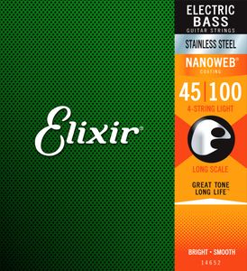 Elixir Stainless Steel Nanoweb Coated Bass Strings