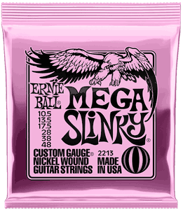 Ernie Ball 2213 Nickel Mega Slinky Electric Guitar Strings 10.5-48
