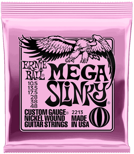 Ernie Ball 2213 Nickel Mega Slinky Electric Guitar Strings 10.5-48