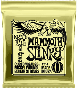 Ernie Ball 2214 Nickel Mammoth Slinky Electric Guitar Strings 12-62