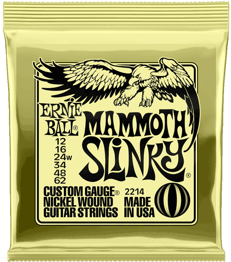 Ernie Ball 2214 Nickel Mammoth Slinky Electric Guitar Strings 12-62