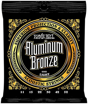 Ernie Ball Aluminum Bronze Acoustic Guitar Strings 2568 Light 11-52