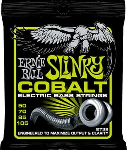 Ernie Ball Cobalt Slinky Electric Bass Guitar Strings 2732 Regular Slinky 50-105