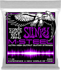 Ernie Ball M-Steel Slinky Electric Guitar Strings 2920 Power Slinky 11-48