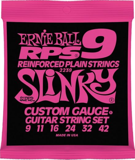 Ernie Ball Nickel Wound RPS Electric Guitar Strings 2239 Super RPS Slinky 09-42