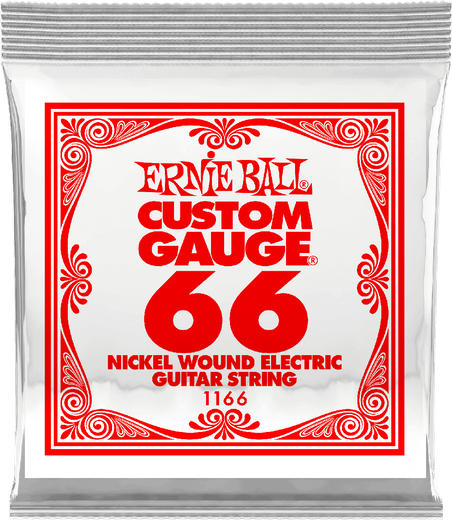 Ernie Ball Nickel Wound Single Strings 1166 66