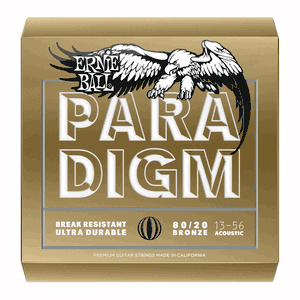Ernie Ball Paradigm 80/20 Bronze Acoustic Guitar Strings P02084 Paradigm 80/20 Medium 13-56
