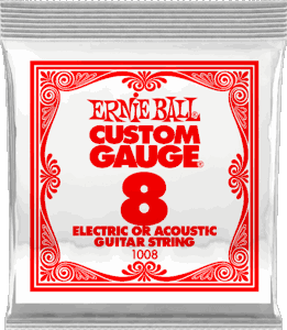 Ernie Ball Plain Steel Single Strings 1008 8