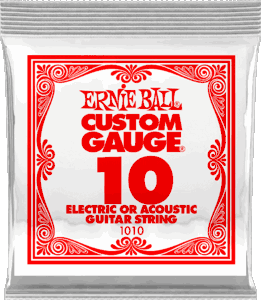 Ernie Ball Plain Steel Single Strings 1010 10