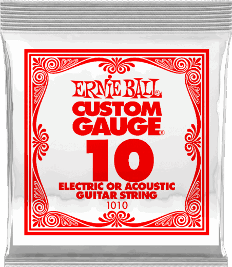 Ernie Ball Plain Steel Single Strings 1010 10