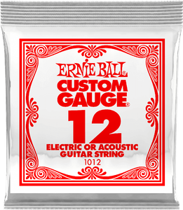 Ernie Ball Plain Steel Single Strings 1012 12