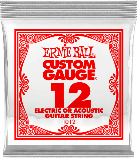 Ernie Ball Plain Steel Single Strings 1012 12