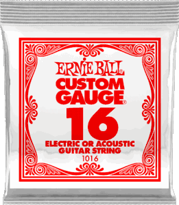 Ernie Ball Plain Steel Single Strings 1016 16
