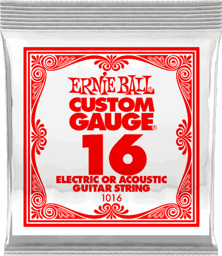 Ernie Ball Plain Steel Single Strings 1016 16