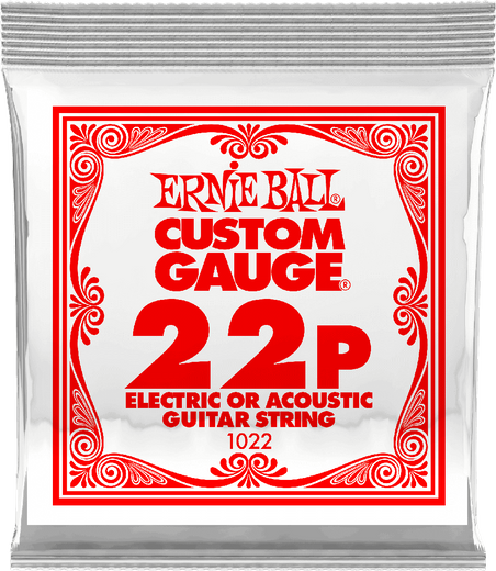 Ernie Ball Plain Steel Single Strings 1022 22