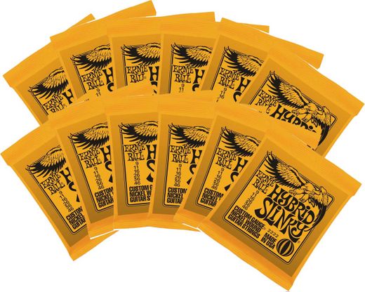 Ernie Ball Slinky Electric Guitar Strings - 12 Pack 2222-12P Hybrid Slinky 9-46