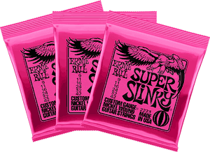 Ernie Ball Slinky Electric Guitar Strings 3 Pack 3223 Super Slinky 9-42
