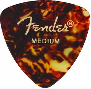 Fender 346 Shape Classic Celluloid Rounded Triangle Guitar Picks 346-800 Shell Medium 12 Pack