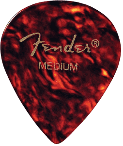 Fender 551 Shape Classic Celluloid Picks 551-800 Shell Medium 12 Pack
