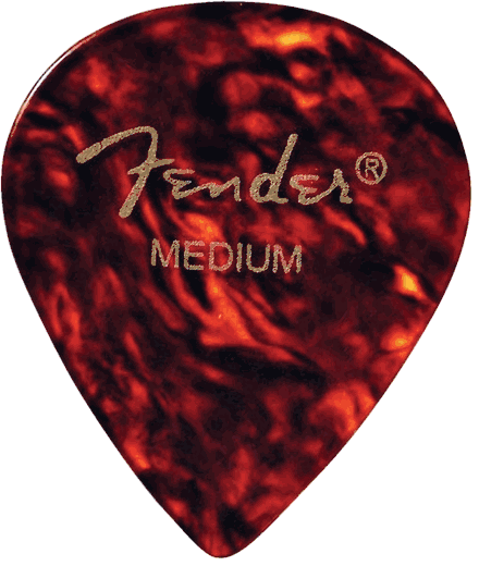 Fender 551 Shape Classic Celluloid Picks 551-800 Shell Medium 12 Pack