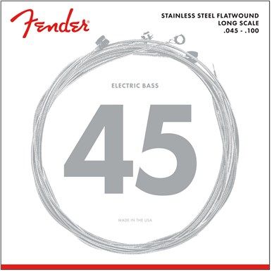 Fender 9050's Stainless Steel Flatwound Bass Guitar Strings 9050L Light 45-100