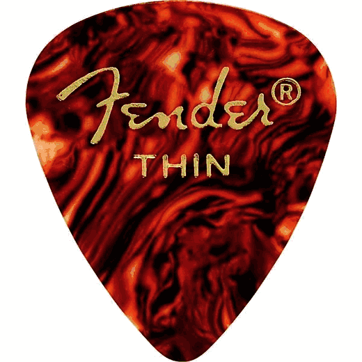 Fender Classic Celluloid Picks - Shell 351-100 Shell Thin 144 Bag