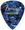 Fender Premium Colored Celluloid Guitar Picks 351 Blue MOTO Medium 12 Pack