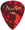 Fender Premium Colored Celluloid Guitar Picks 351 Red MOTO Thin 12 Pack