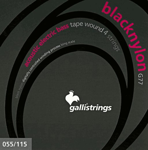 Galli G77 Black Nylon Tape Wound Acoustic/Electric Bass Strings