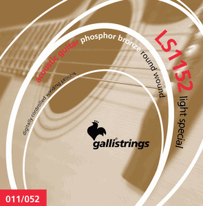 Galli LS Phosphor Bronze Acoustic Guitar Strings LS1152 Custom Light 11-52