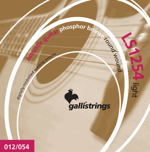 Galli LS Phosphor Bronze Acoustic Guitar Strings LS1254 Light 12-54