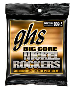 GHS Big Core Nickel Rockers Pure Nickel Electric Guitar Strings BCCL Custom Light 9.5-48