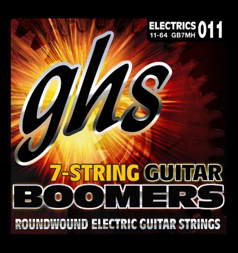GHS Boomers 7-String Electric Guitar Strings GB7MH Medium Heavy 11-64