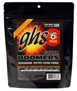 GHS Boomers Electric Guitar Strings - 6 Pack GBXL-6P Extra Light 9-42