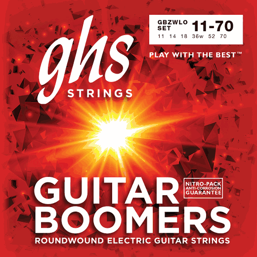 GHS Boomers Electric Guitar Strings GBZWLO Signature 11-70