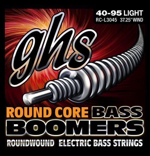 GHS Boomers Round Core Electric Bass Strings RC-L3045 Light 40-95