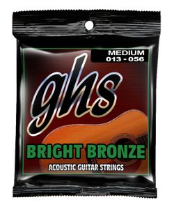 GHS Bright Bronze Acoustic Guitar Strings BB40M Medium 13-56