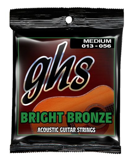 GHS Bright Bronze Acoustic Guitar Strings BB40M Medium 13-56