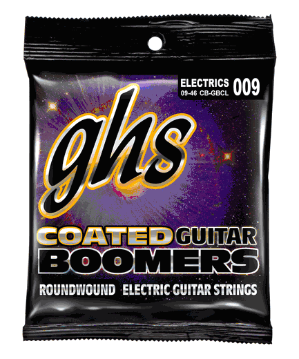 GHS Coated Boomers Electric Guitar Strings CB-GBCL Custom Light 9-46