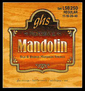 GHS LSB250 Silk and Bronze Mandolin Strings, Regular 11-40